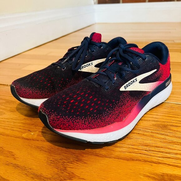 Brooks Ghost 16 Shoes Womens 11 Narrow Peacoat Raspberry Apricot Running - Picture 10 of 15